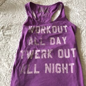 Racerback workout shirt